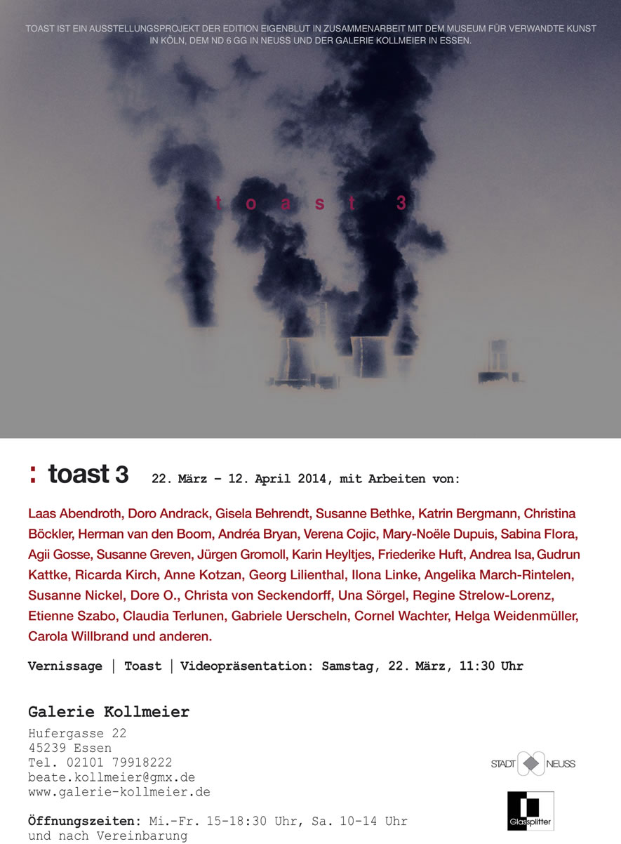 toast3_Flyer_GalerieKollmeier2014