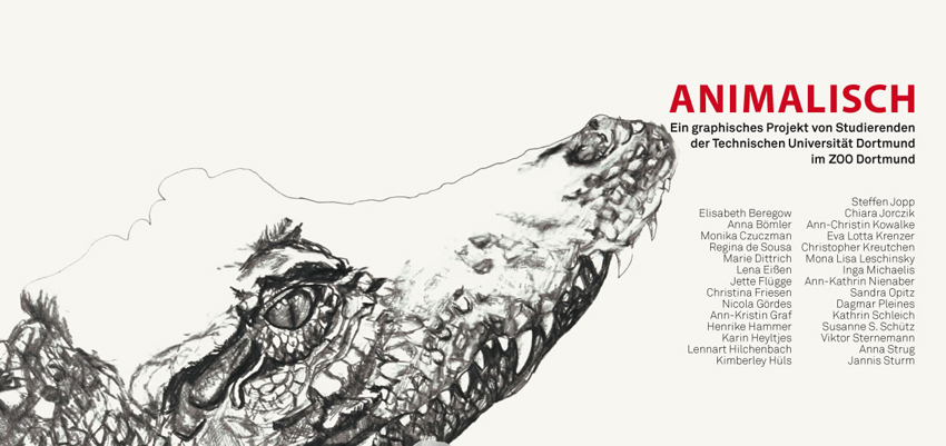 Einladung Animalisch, Zoo Dortmund 2012_front